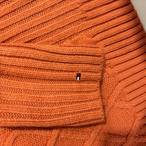 Tommy Hilfiger Womens Sweater Orange Medium M - Picture 4 of 4